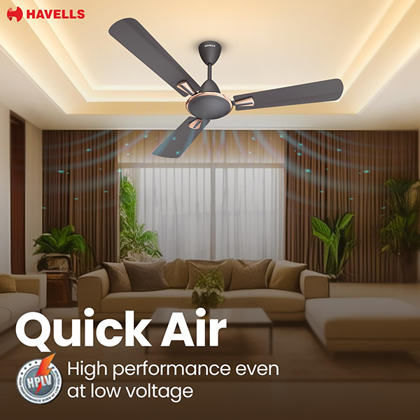 Buy Havells Quickair Neo 1200mm Smoke Brown HS Ceiling Fan - Vasanth & Co