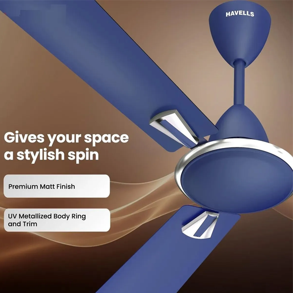 Buy Havells Quickair Neo 1200mm Matt Blue HS Ceiling Fan - Vasanth & Co