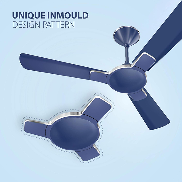 Buy Havells Enticer Decorative 1200mm Indigo Blue Chrome HS Ceiling Fan - Vasanth & Co