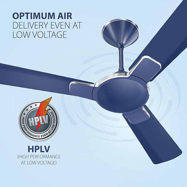 Buy Havells Enticer Decorative 1200mm Indigo Blue Chrome HS Ceiling Fan - Vasanth & Co