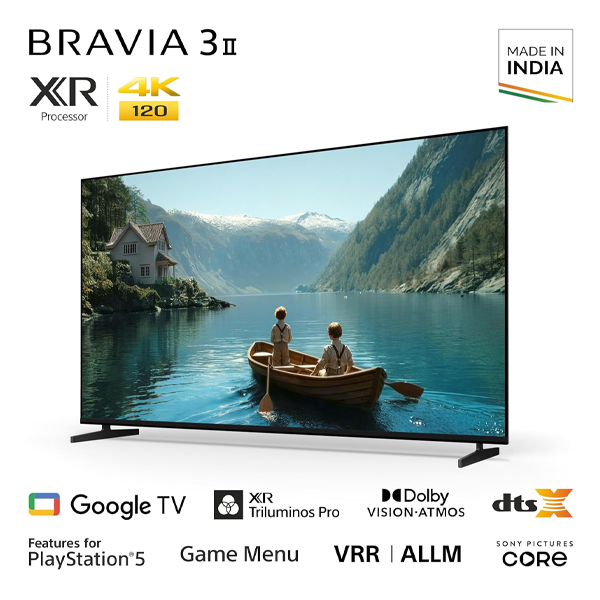 Buy Sony 65 Inch 164 cm Bravia 3II AI XR K-65XR35M2 Black 4K 120HZ Ultra HD Smart LED Google TV - Vasanth & Co