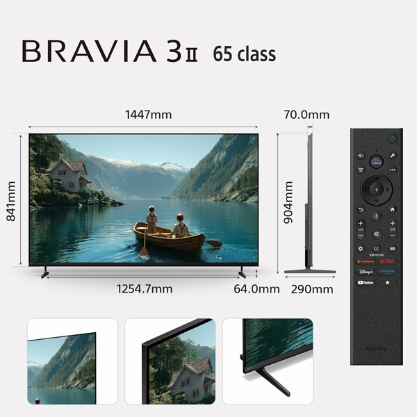 Buy Sony 65 Inch 164 cm Bravia 3II AI XR K-65XR35M2 Black 4K 120HZ Ultra HD Smart LED Google TV - Vasanth & Co