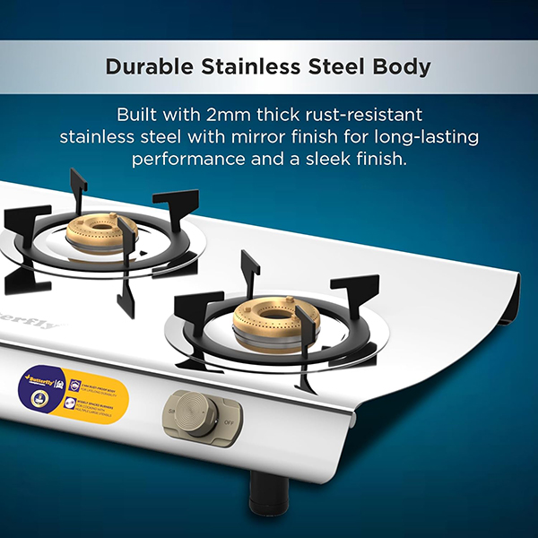 Buy Butterfly 3B Magnum Stainless Steel Open LPG Stove - Vasanth & Co