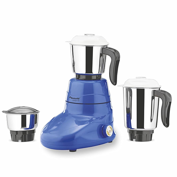 Buy Butterfly 500 W Handy V2 3 Jars Blue Mixer Grinder - Vasanth & Co