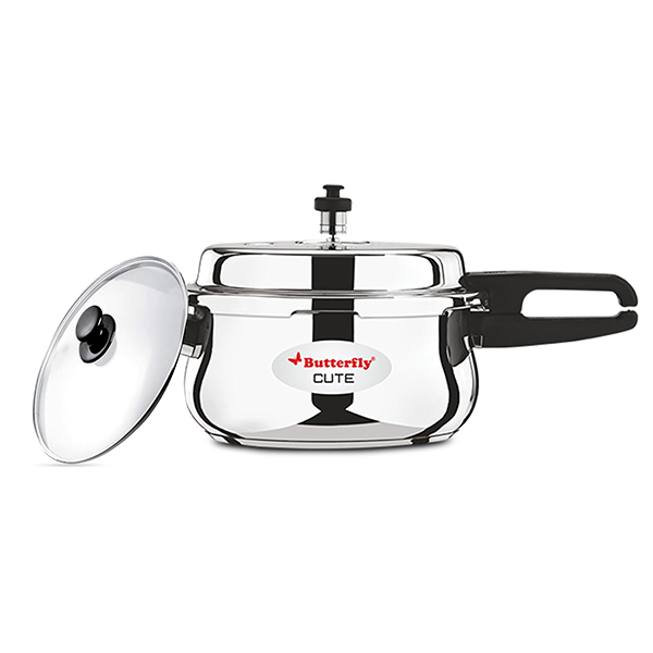 Buy Butterfly Cute 3 L Stainless Steel Outer Lid Pressure Cooker - Vasanth & Co