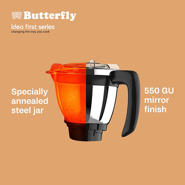 Buy Butterfly 750 W 5 Jars ZieraChrome Mixer Grinder - Vasanth & Co