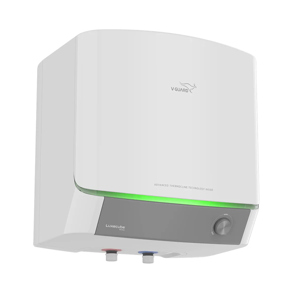 Buy V-Guard 10L 5 Star Luxecube Elite White Vertical Storage Water Geyser - Vasanth & Co