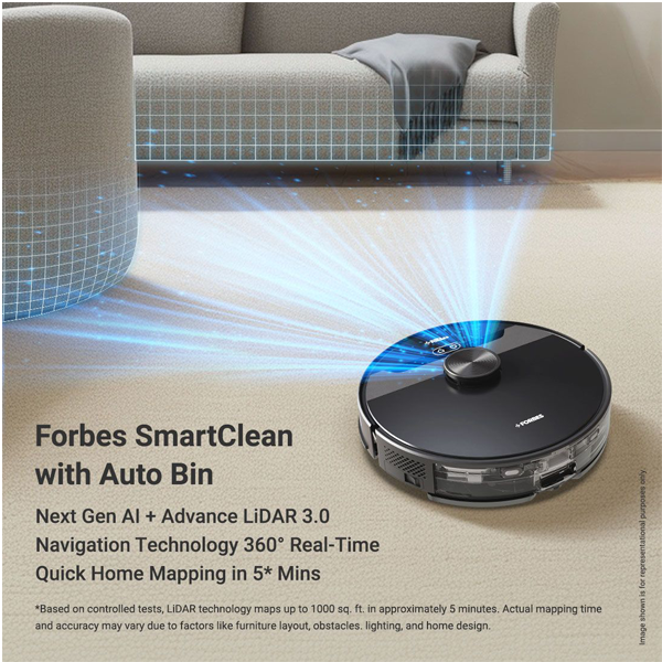 Buy Eureka Forbes Smartclean Auto Bin Robotic Vacuum Cleaner - Vasanth & Co