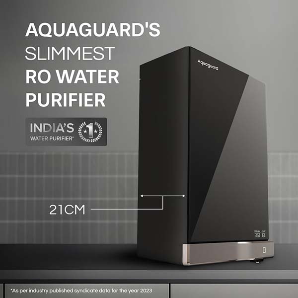 Buy Eureka Forbes Aquaguard Slim Glass 9-Stage RO+UV Water Purifier - Vasanth & Co