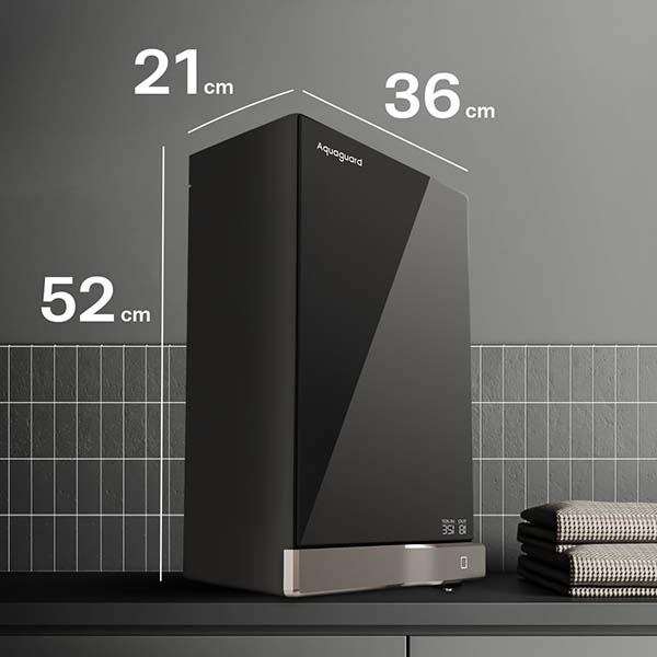 Buy Eureka Forbes Aquaguard Slim Glass 9-Stage RO+UV Water Purifier - Vasanth & Co