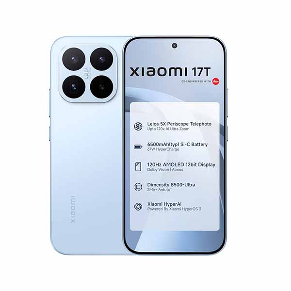 Buy Xiaomi 17T Blue 12GB RAM 256GB Mobile with Advanced Features