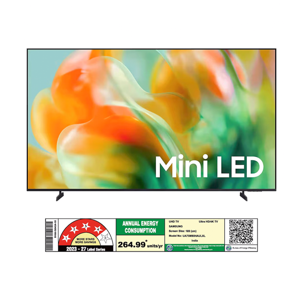 Buy Samsung 75 Inch 1.89 m 75M80HAU Mini LED M80H 4K Smart TV - Vasanth & Co