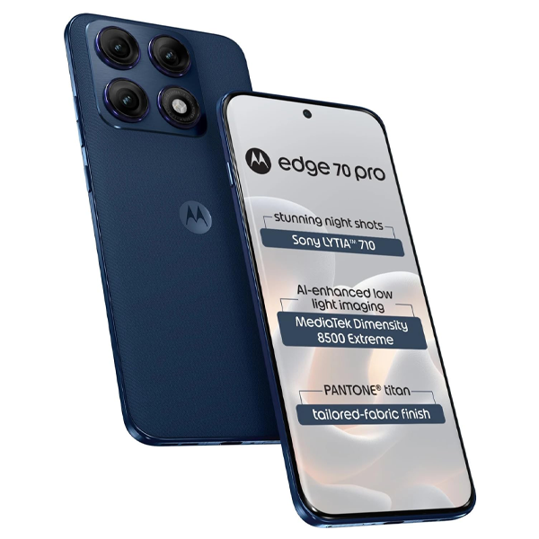 Buy Motorola Edge 70 Pro 8 GB RAM 256 GB Pantone Titan Blue Mobile - Vasanth & Co