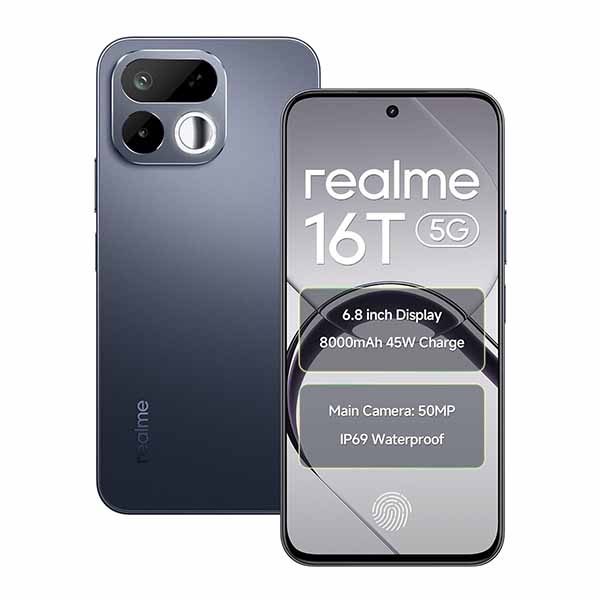 Buy Realme 16T 5G 6 GB RAM 128 GB Starlight Black Mobile - Vasanth & Co