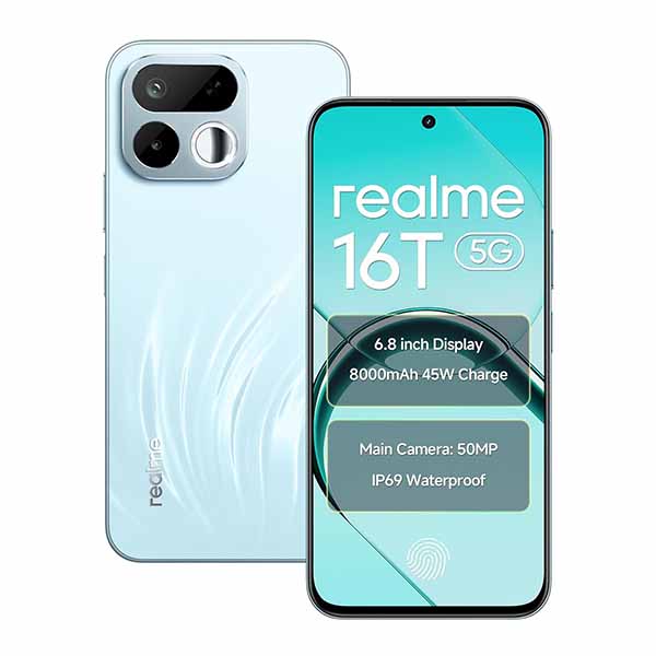 Buy Realme 16T 5G 6 GB RAM 128 GB Aurora Green Mobile - Vasanth & Co