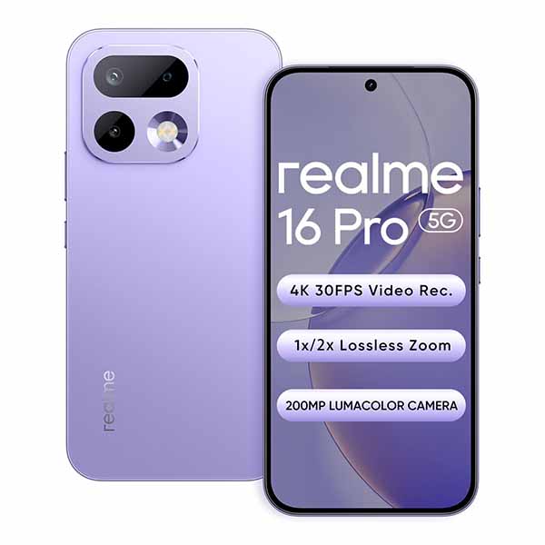 Buy Realme 16 Pro 5G 12 GB RAM 256 GB Orchid Purple Mobile - Vasanth & Co
