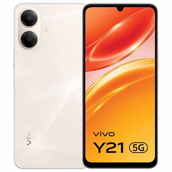 Buy Vivo Y21 5G 8 GB RAM 128 GB Champagne Gold Mobile - Vasanth & Co