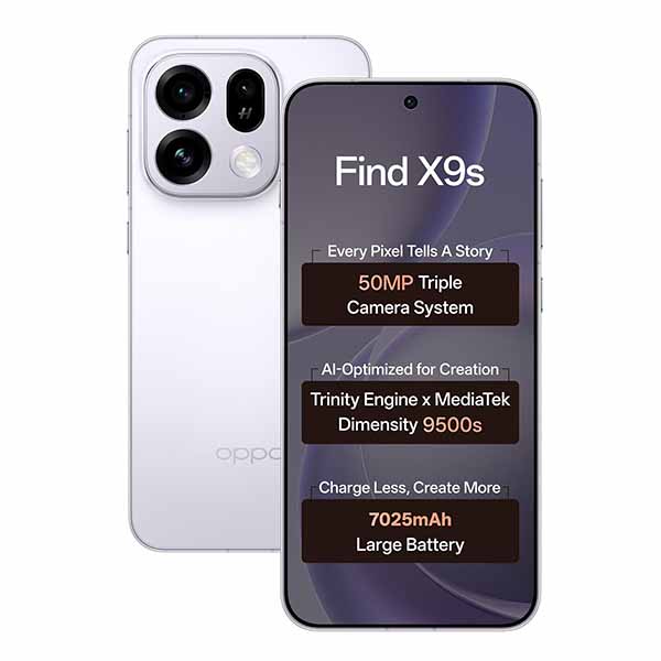 Buy Oppo Find X9S 5G 12 GB RAM 256 GB Lavender Sky Mobile - Vasanth & Co