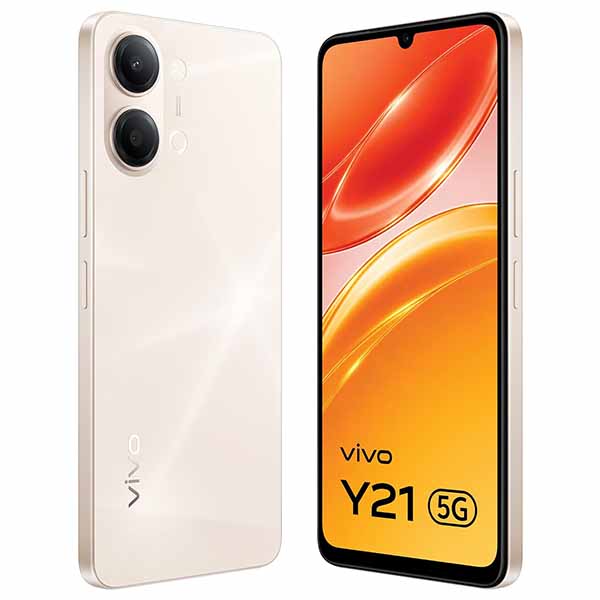 Buy Vivo Y21 5G 6 GB RAM 128 GB Straw Gold Mobile - Vasanth & Co