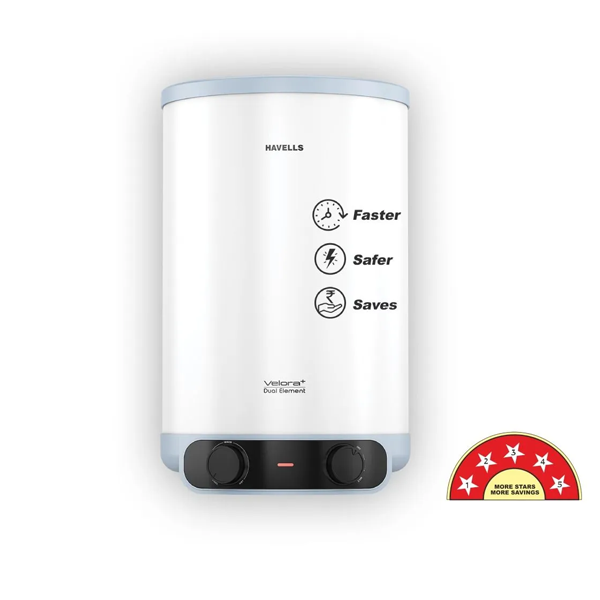 Buy Havells 10 L Velora Plus White Blue Convertible Storage Water Heater (Geyser) Online - Vasanth & Co