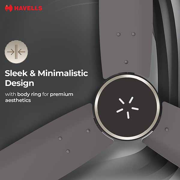 Buy Havells 1200 mm Epic Signia BLDC+ Stone Grey Ceiling Fan Online - Vasanth & Co