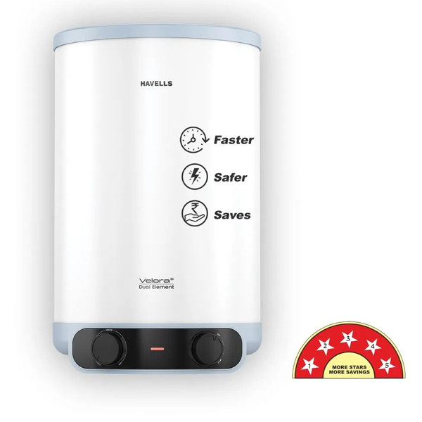 Buy Havells 25 L Velora Plus Convertible Storage White Blue Water Heater (Geyser) Online - Vasanth & Co