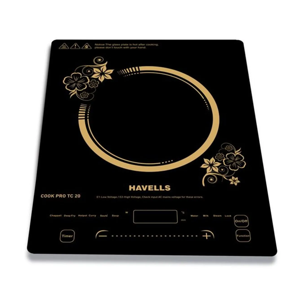 Buy Havells 2000W Cook Pro ICT TC 20 Black Induction Cooktop Online - Vasanth & Co