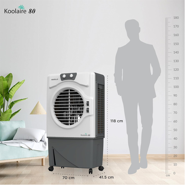 Buy Havells 80 L Koolaire Desert White Grey Air Cooler Online - Vasanth & Co