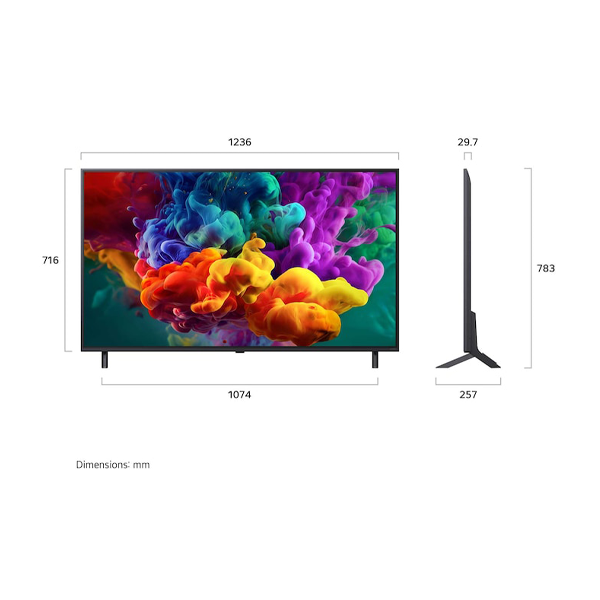 Buy LG 55 Inch 139 cm 55QNED85BLA QNED evo AI 4K MiniLED TV - Vasanth & Co