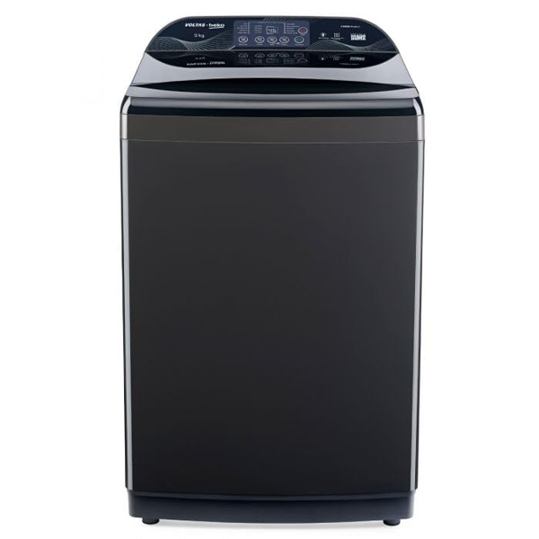 Buy Voltas 9 Kg 5-Star WTL9006UEAH / DPB0HD Dark Grey Fully Automatic Top Load Washing Machine - Vasanth & Co