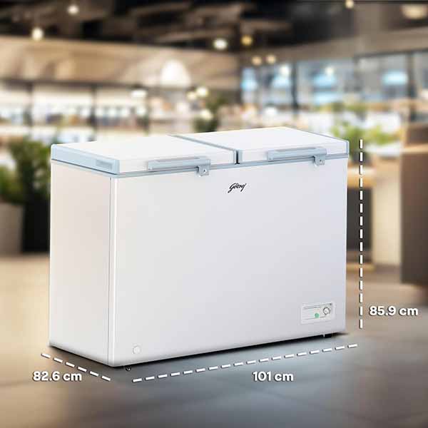 Buy Godrej 302 Litre 3 Star Royal White DH ESNCH 330C 2HCLP RW Hard Top Deep Freezer - Vasanth & Co