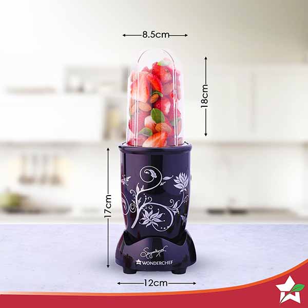 Buy Wonderchef 3 Jars Nutri-blend Black Mixer Grinder - Vasanth & Co