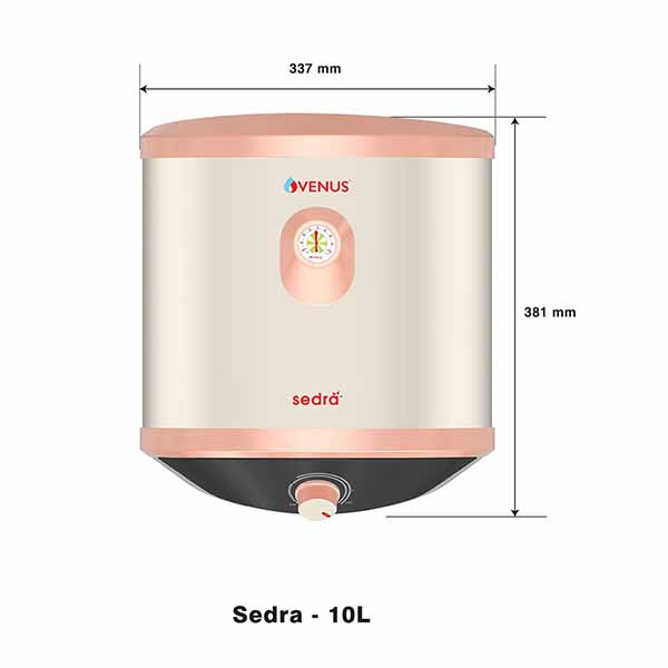 Buy Venus 10L Sedra 010SV Rustic Gold/Ivory Storage Water Heater Online - Vasanth & Co