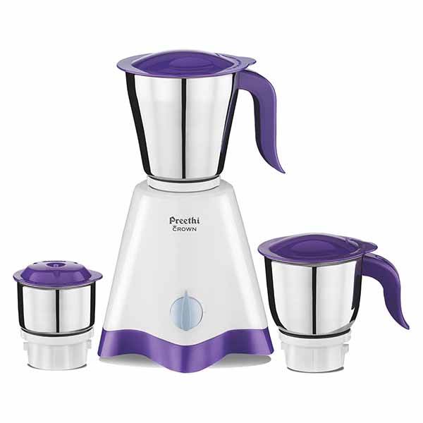 Buy Preethi Crown MG205 White/Purple Mixer Grinder Online - Vasanth & Co