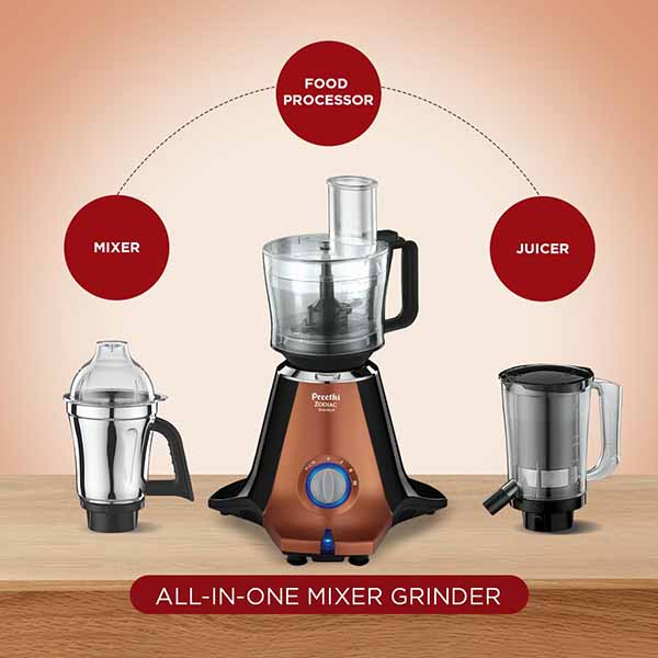 Buy Preethi 5 Jars Zodiac Stardust MG265 Mixer Grinder Online - Vasanth & Co