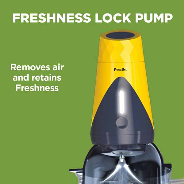 Buy Preethi 750 Watts MG291 Yellow Eco Fresh Mixer Grinder Online - Vasanth & Co