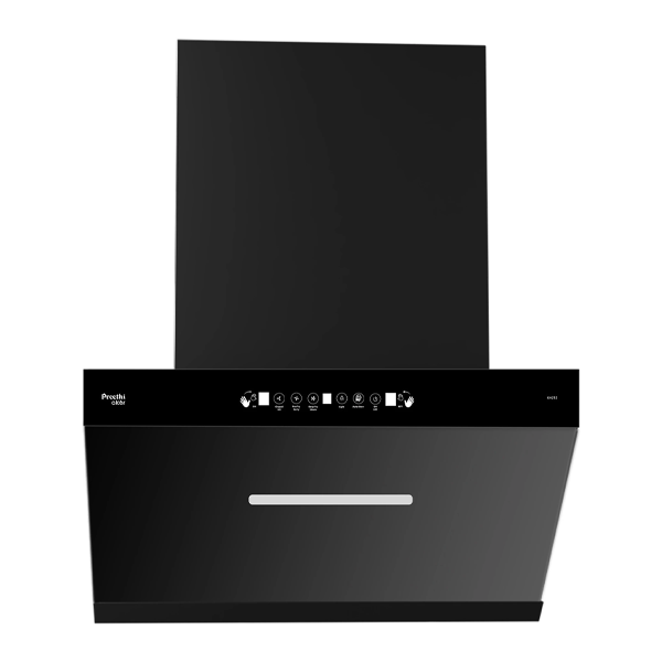 Buy Preethi 1200 CMH Alchor KH212 Black Auto Clean Wall Mounted Chimney Online - Vasanth & Co