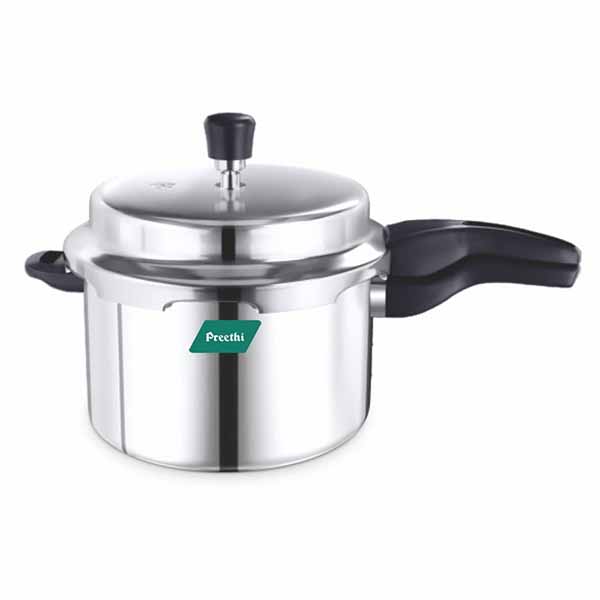 Buy Preethi 5 L Neo PC 018 Stainless Steel Silver Pressure Cooker Online - Vasanth & Co
