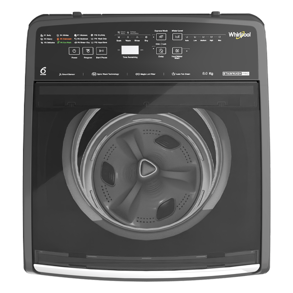 Buy Whirlpool 8kg 5 Star Stainwash Pro Grey Fully Automatic Top-Load Washing Machine - Vasanth and Co