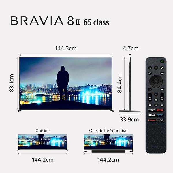 Buy Sony Bravia 8M2 Series 65 Inch K-65XR80M2 4K Ultra HD Smart OLED Google TV - Vasanth and Co
