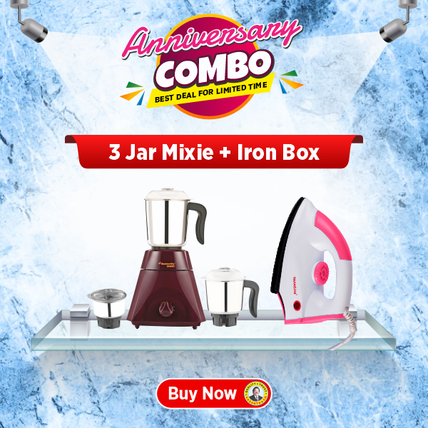 Butterfly Rhino 500W Mixer Grinder TN 3 Jar | Powerful Kitchen Appliance