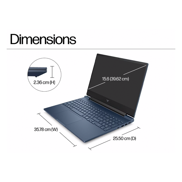 Buy HP Victus 15-FA2196TX 15.6 Inch Intel Core i5 13th Gen 16GB RAM 512GB SSD Blue Gaming Laptop - Vasanth and Co