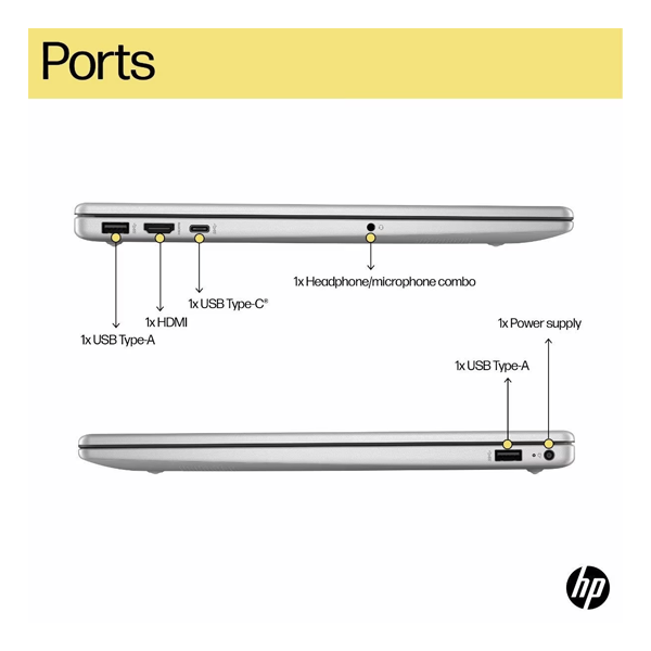 Buy HP 15-FD0682TU 15.6 Inch Intel Core 5 16GB RAM 512GB SSD Windows 11 Home Natural Silver Laptop - Vasanth and Co