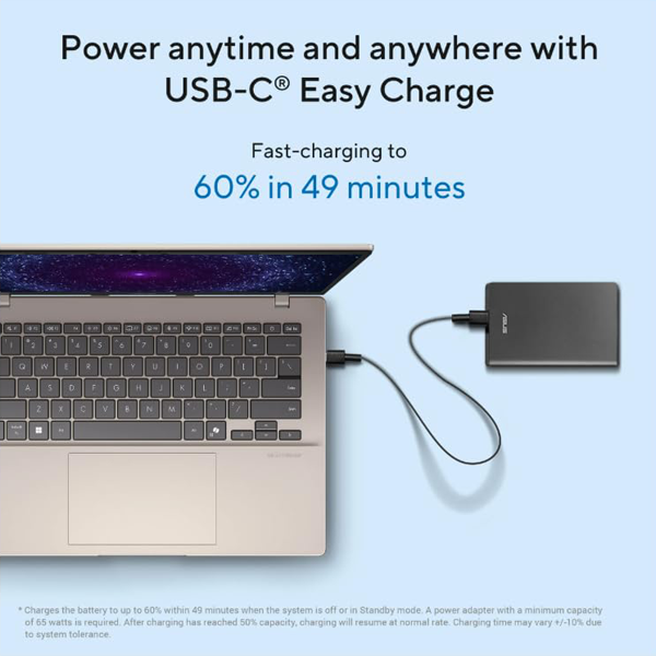 Buy Asus Vivobook 14 X1407CA-LY1581WS Intel Core Ultra 5 225H 16GB RAM 1TB SSD Platinum Gold Laptop - Vasanth and Co