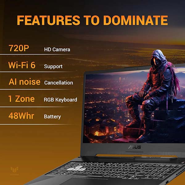 Buy Asus TUF Gaming A15 FA506NCQ-HN007WS Ryzen 7 RTX 3050 16GB RAM 512GB SSD Laptop - Vasanth and Co