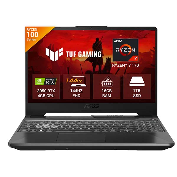 Buy Asus TUF Gaming A15 FA506NCQ-HN009WS Ryzen 7 RTX 3050 16GB RAM 1TB SSD Laptop - Vasanth and Co