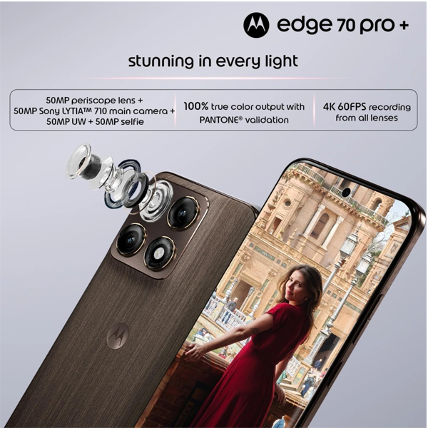 Buy Motorola Edge 70 Pro Plus 12GB RAM 256GB Chic Coffee Smartphone - Vasanth and Co