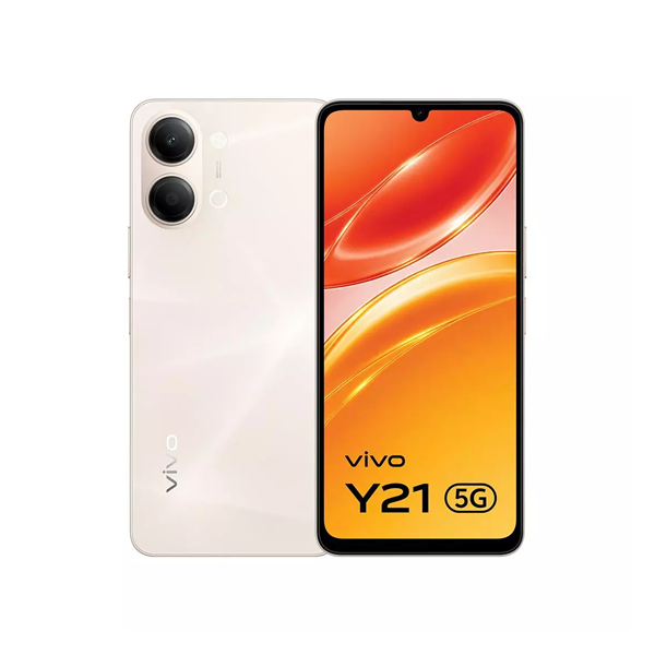 Buy Vivo Y21 5G 4GB RAM 128GB Straw Gold Smartphone - Vasanth and Co