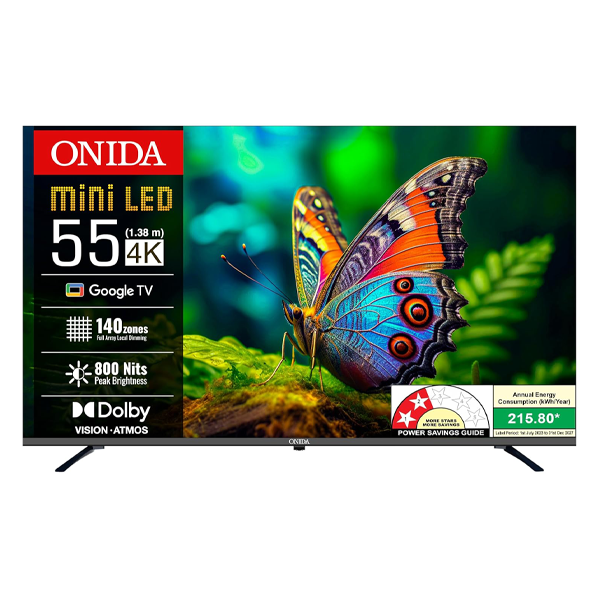 Buy Onida 55 Inch MZ55MIN Mini-LED QLED Google Smart TV - Vasanth and Co