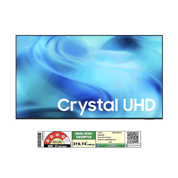 Buy Samsung 85 inch 2.14m 85U8300H Crystal UHD 4K Smart TV - Vasanth & Co